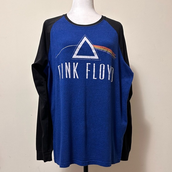 Pink Floyd True Vintage Official Merch Blue Black Trim Long Sleeve T Shirt XL - Picture 5 of 12